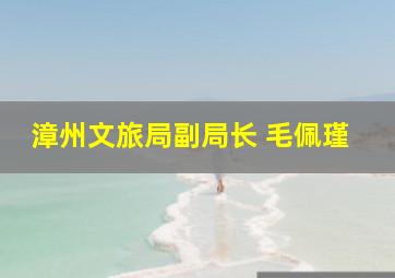 漳州文旅局副局长 毛佩瑾